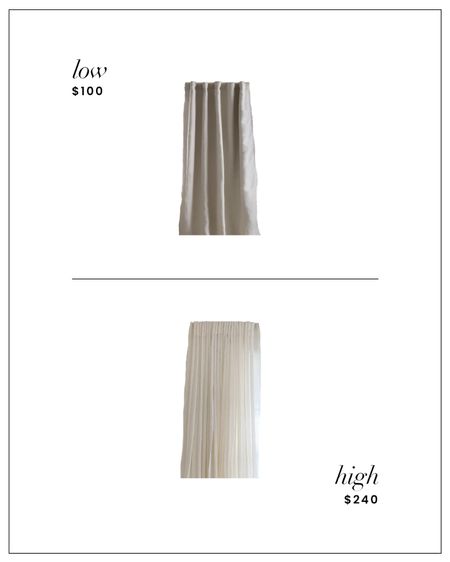 High / Low : Linen Curtains 

#LTKhome