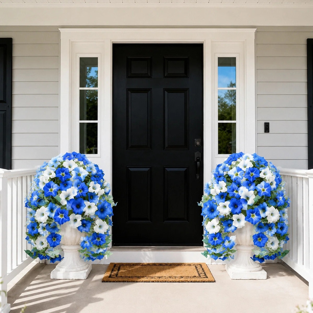 Primrue 4 PCS Realistic Artificial Flowers For Outdoors, Full UV Resistant Artificial Outdoor Flo... | Wayfair North America