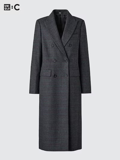 Double Breasted Long Coat | UNIQLO (UK)