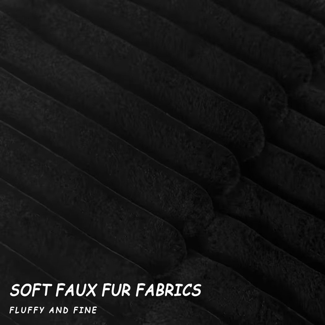 2 Pack 22x22 Pillow Cover Velvet Pillow Covers, Faux Fur Square Throw Pillow Covers for Living Ro... | Amazon (US)