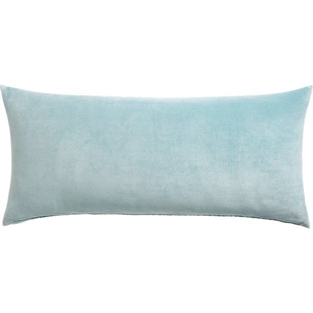 36"x16" Leisure Artic Blue Pillow | CB2 | CB2