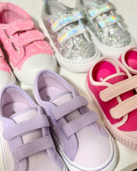 Walmart Toddler girl Velcro sneakers 