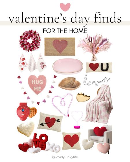adorable Valentine’s Day finds for the home - decorations, blankets, pillows & more!

Valentine’s Day Finds for the Home / Home Decor / Valentine’s Day Decor