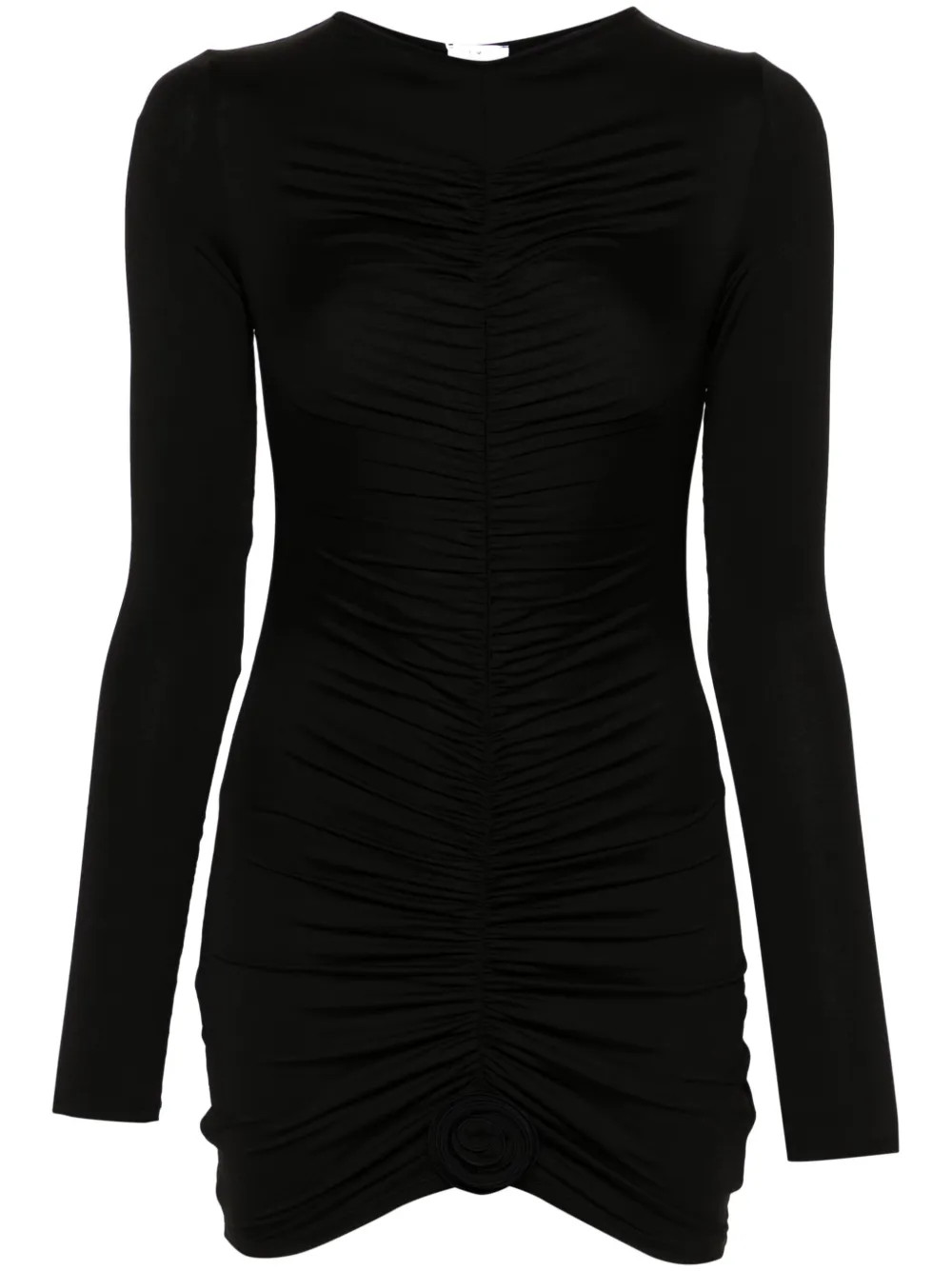 La Reveche Lillibet Draped Mini Dress | Black | FARFETCH | Farfetch Global