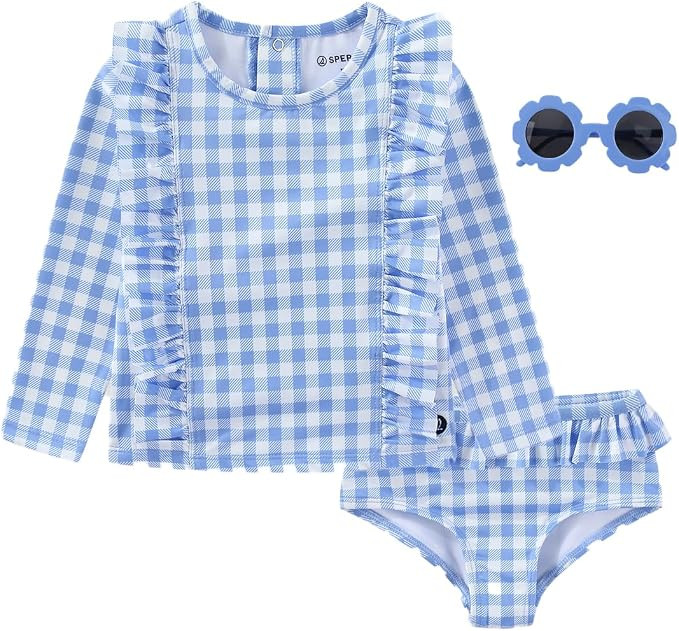 Sperry Girls UPF 50+ Rash Guard and Bikini Bottom with 4 Piece Sand Toys Swimsuit Set for Infant ... | Amazon (US)