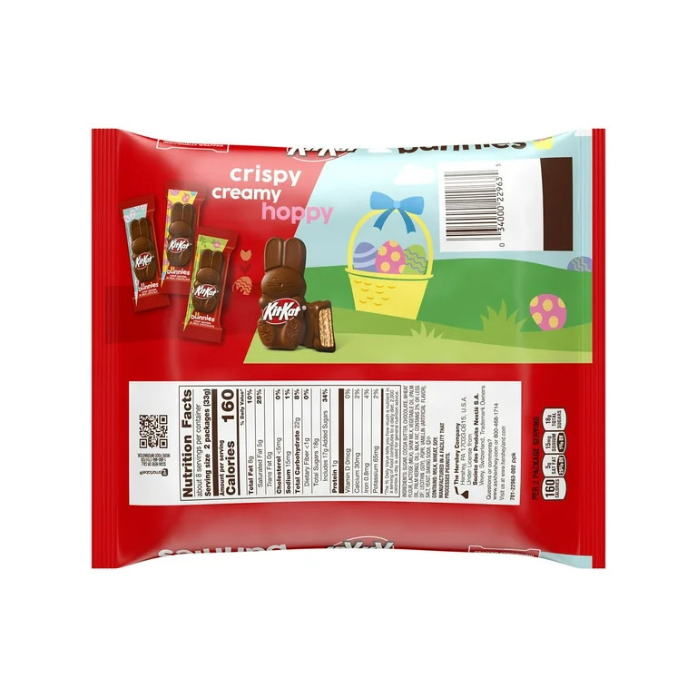 KIT KAT® Milk Chocolate Wafer Snack Size Bunnies, Easter Candy Bag, 8.85 oz | Walmart (US)