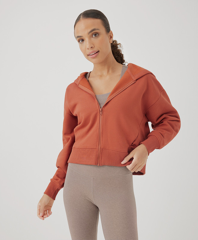 courtside zip hoodie | Pact Apparel