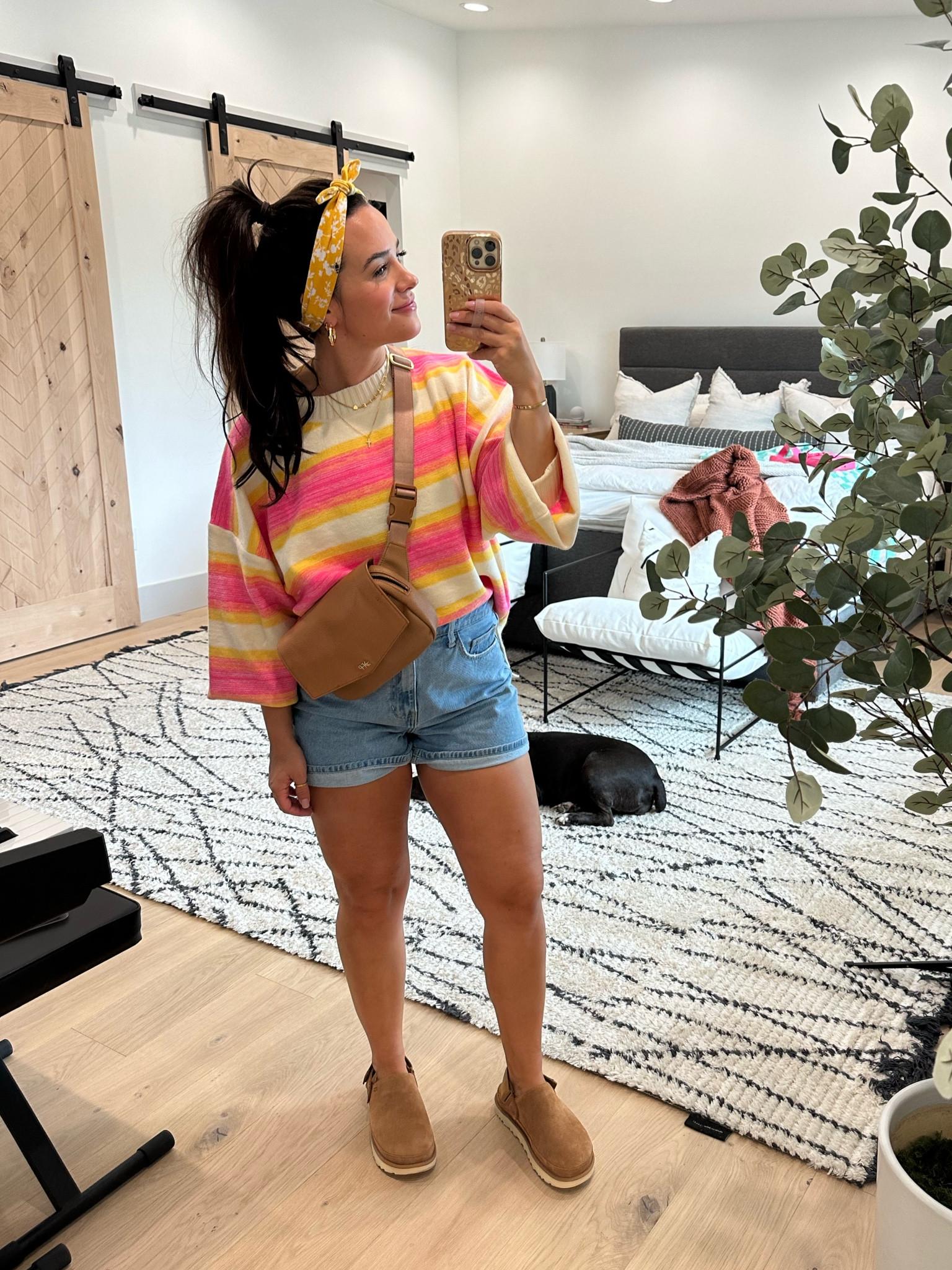 Headband is from my mom’s company mjheadbands.com - tried to find y’all similar shorts and sweaters!