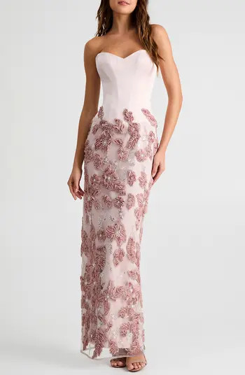 HELSI Julia Embellished Strapless Gown | Nordstrom | Nordstrom