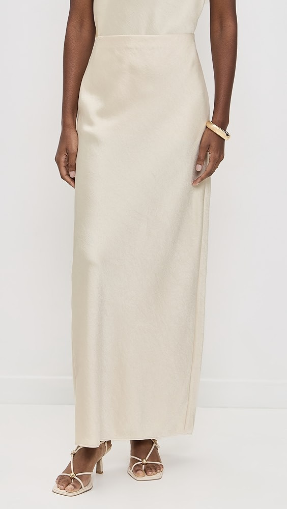 Fluid Satin Column Skirt | Shopbop