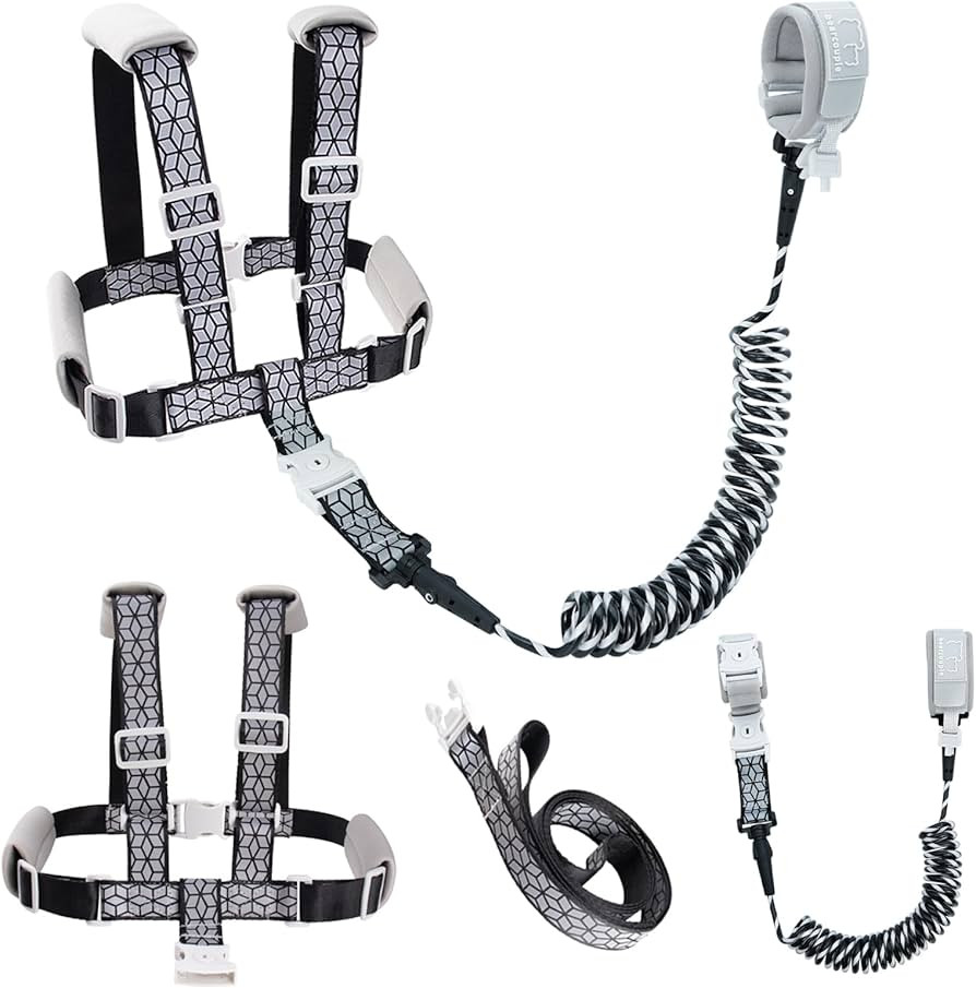 Toddler Leash & 4-in-1 Adjustable Anti-Lost Harness | Reflective Safety Strap with Wrist Link for... | Amazon (US)