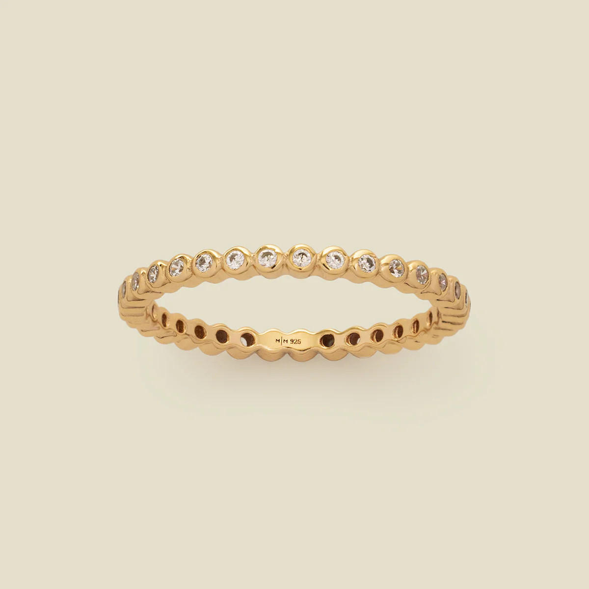 CZ Poppy Eternity Band Ring | Made By Mary | Made By Mary