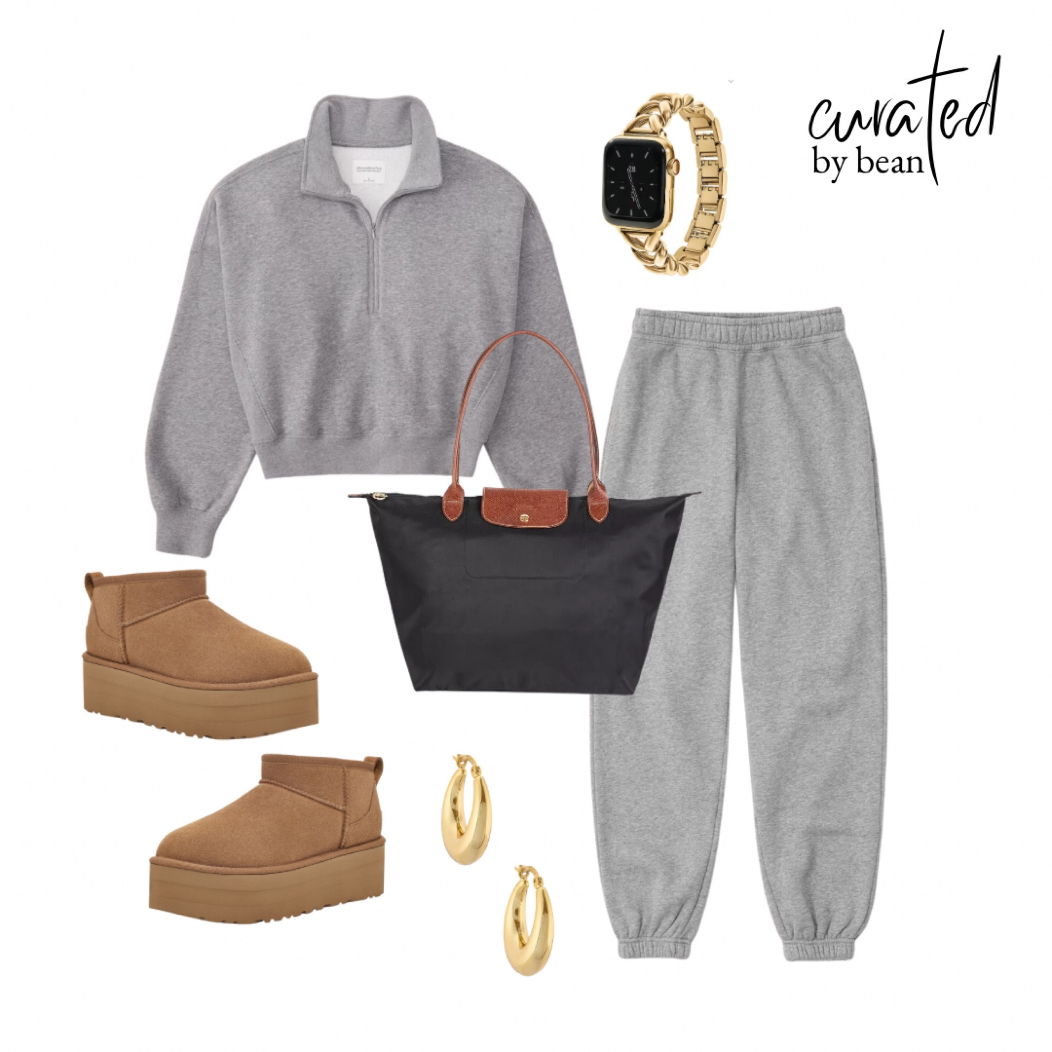 Travel outfit 🩶 sweatsuit. Platform uggs.

#LTKtravel