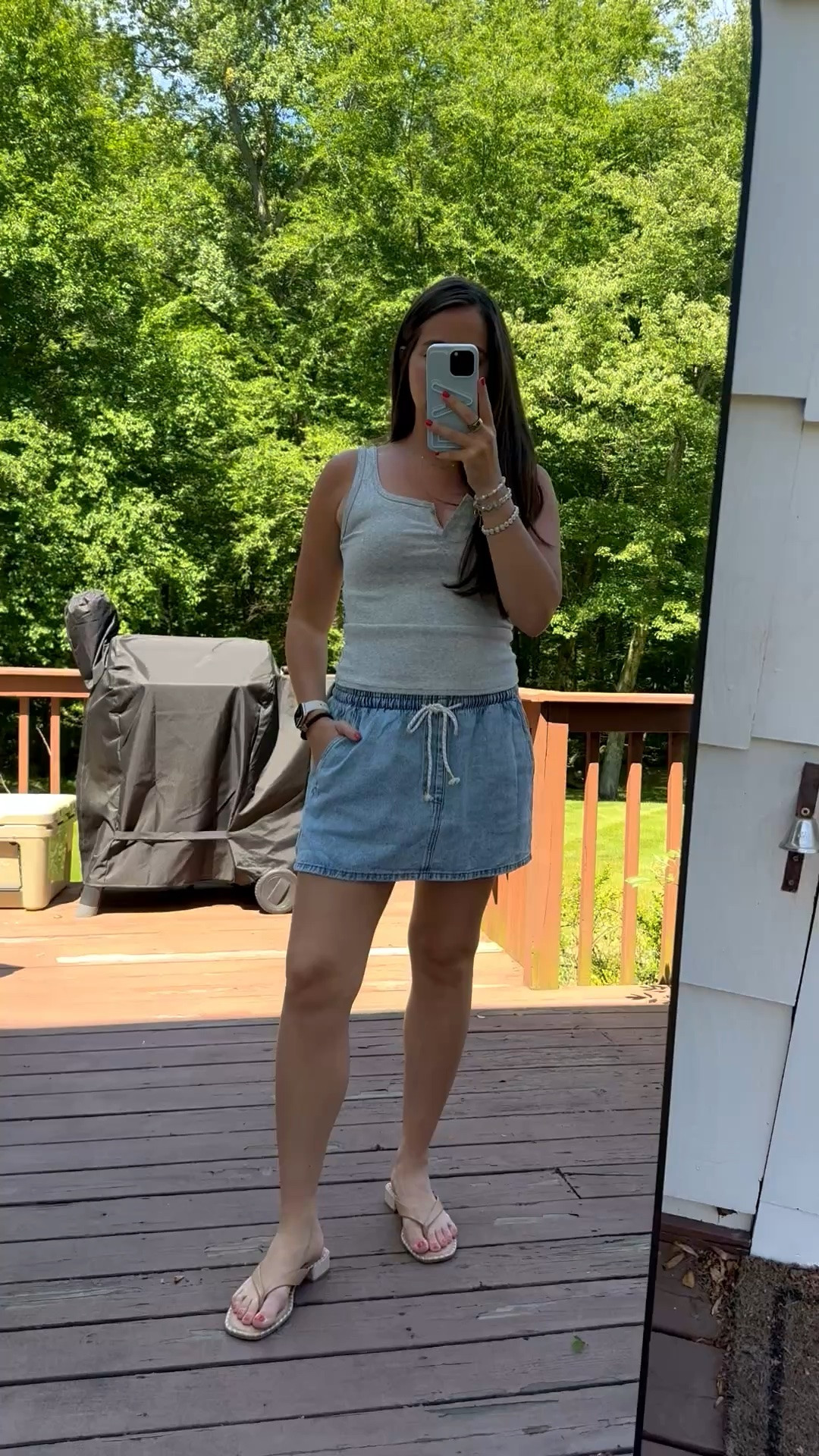 They now have a skirt version of our fav target shorts!!! 

Wearing M in both

#LTKootd