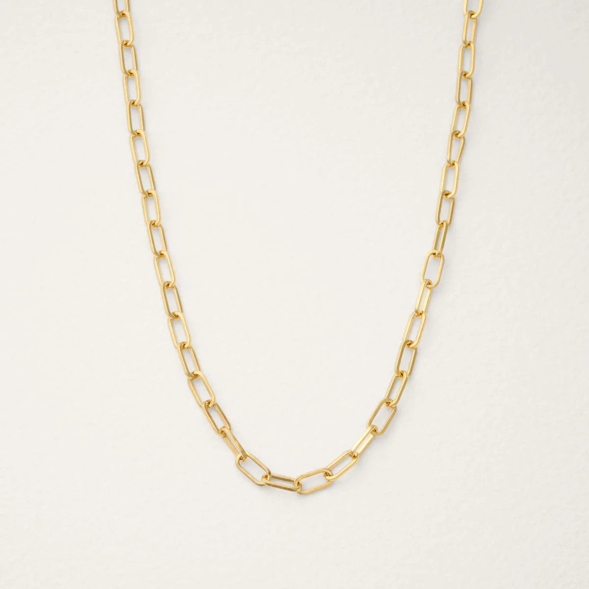 Beatriz Dainty Paperclip Chain Necklace | Charm Compatible - Raiz | Raiz