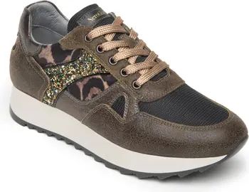 NeroGiardini Leopard Glitter Runner Sneaker | Nordstrom | Nordstrom