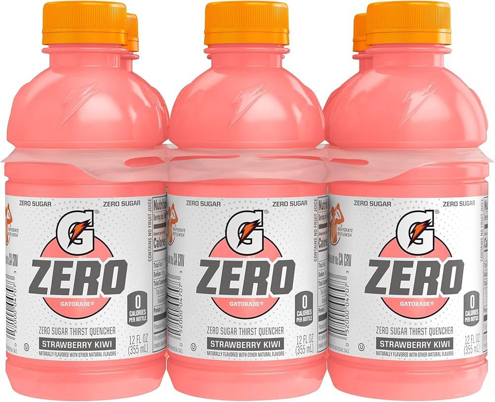 Gatorade G Zero Thirst Quencher, Strawberry Kiwi, 12oz Bottles (6 Pack) | Amazon (US)
