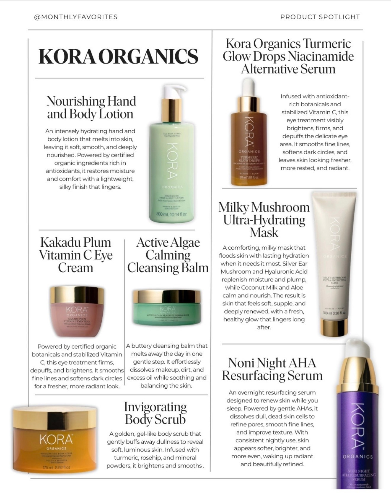 Product Spotlight: KORA Organics (Women-Founded Clean Beauty We Keep Repurchasing)⁠
⁠
If your skincare philosophy is “skin health, not quick fixes,” meet KORA Organics. Founded by Miranda Kerr, KORA is a women-founded clean beauty brand rooted in certified organic ingredients and a holistic approach to long-term glow. Think: gentle, effective formulas that support your skin barrier, radiance, and consistency over time.⁠
⁠
Why we love KORA Organics⁠
⁠
-Certified organic, skin-supportive ingredients⁠
-A wellness-forward approach that feels intentional (mind, body, skin)⁠
-Products that deliver that fresh, rested look—not harsh, stripped skin⁠
⁠
If you try one thing…⁠
Turmeric Brightening & Exfoliating Scrub + Mask — our true repurchase hero. This is the one we buy again and again because it helps:⁠
⁠
-Lift away dullness and rough texture⁠
-Smooth and brighten for a more even-looking glow⁠
-Leave skin feeling soft, polished, and refreshed (the “reset” step)⁠
⁠
Use it when your skin feels tired, congested, or just needs a little extra radiance—especially before an event, travel, or a fresh-start week.⁠
⁠
Shop our @koraorganics favorites via the link in bio. Have you tried this brand? What’s your go-to product—or what would you want us to test next? Share below to help the community.⁠
⁠
Follow for more product spotlights, and join The Monthly for weekly edits, clean beauty favorites, and what’s actually worth repurchasing.⁠
⁠
Real favorites by real people—edited with taste, backed by standards, centered on women founders⁠
⁠
#KORAOrganics #MirandaKerr #CleanBeauty #OrganicSkincare #HolisticSkincare #SkincareRoutine #GlowRoutine #BrighteningSkincare #ExfoliatingMask #TurmericSkincare #RadiantSkin #HealthySkin #SkincareFavorites #BeautyFinds #NonToxicBeauty #WomenFounded #WomenFoundedBrand #SelfCareRitual #MonthlyFavorites #JoinTheMonthly


#LTKselfcare #LTKmorningroutine #LTKBeauty