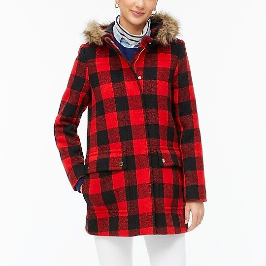 Vail parka in buffalo check | J.Crew Factory