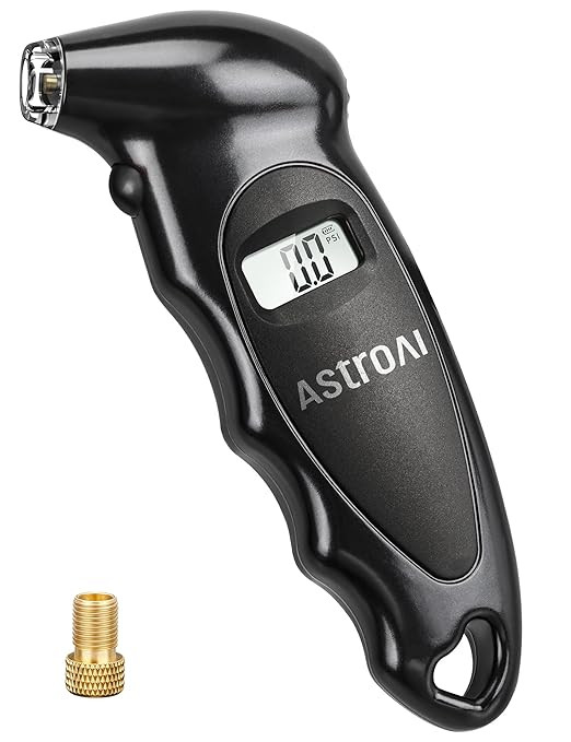 AstroAI Digital Tire Pressure Gauge with Replaceable AAA Batteries, 150 PSI 4 Settings Stocking S... | Amazon (US)