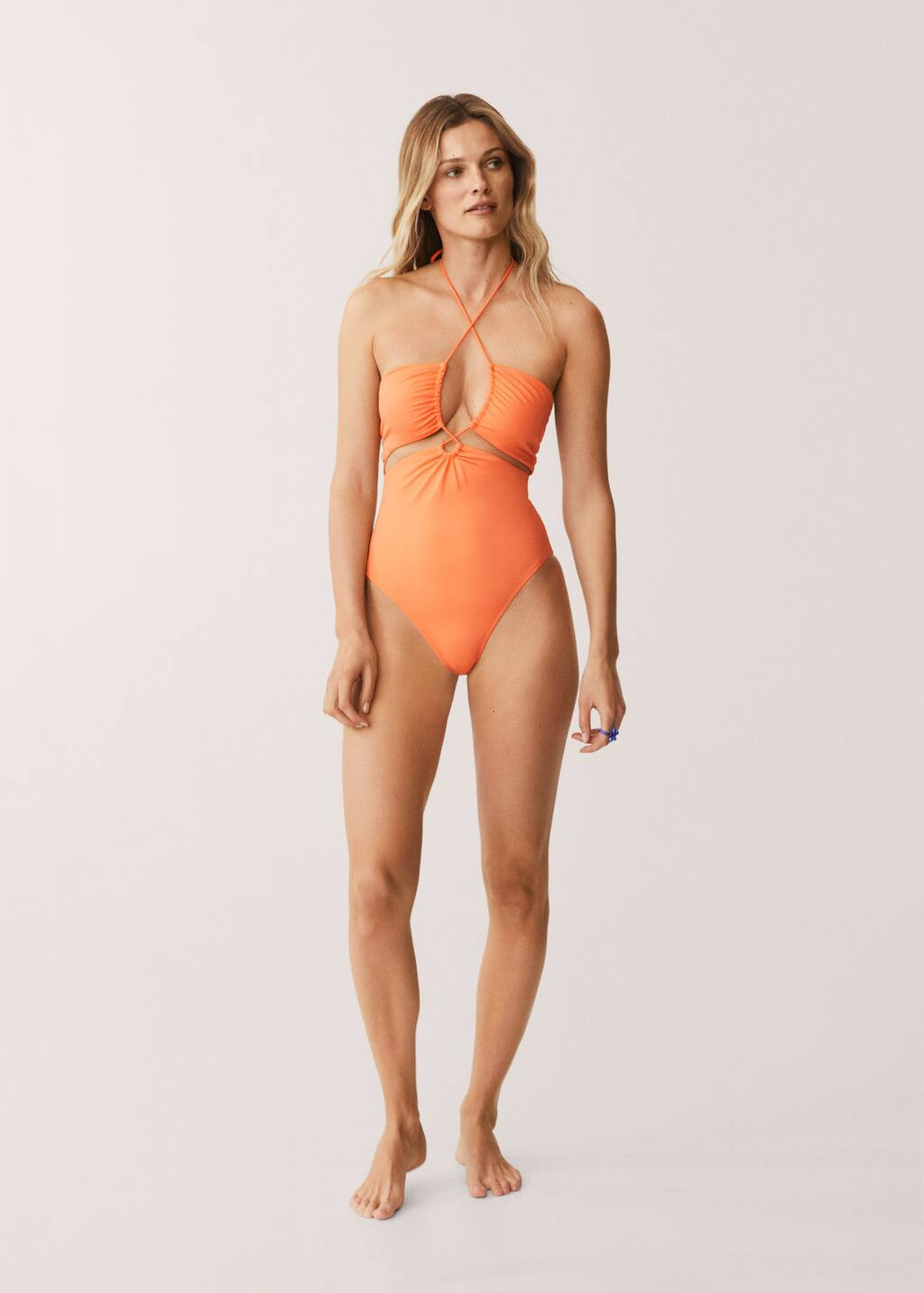Cut-out detail swimsuit | MANGO (US)