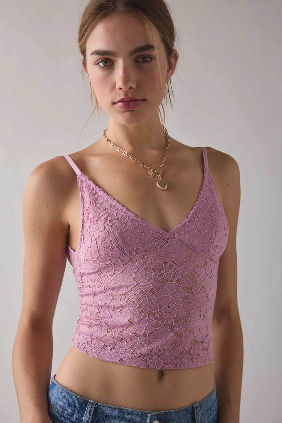 Out From Under Mon Cheri Low Back Cropped Cami | Urban Outfitters (US and RoW)