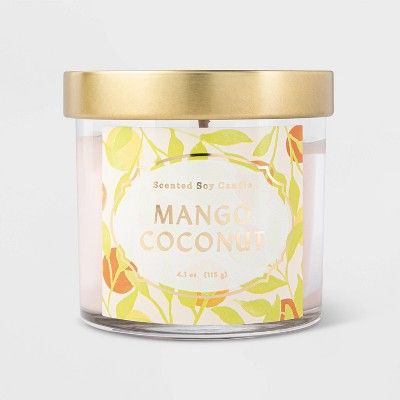4.1oz Lidded Glass Mango Coconut Candle - Opalhouse™ | Target