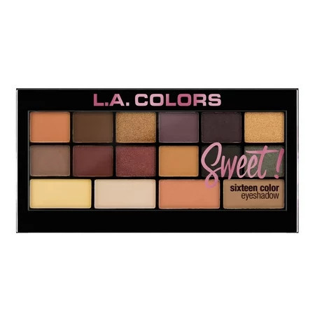L.A. COLORS Sweet 16 Eyeshadow Palette Seductive Multi-Color 0.71 oz | Walmart (US)