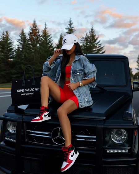 Casual weekend outfit
Anine bing denim jacket
Amazon red lounge set
Nike air Jordans


#LTKFitness #LTKFindsUnder100 #LTKFindsUnder50