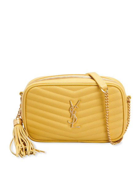 Saint Laurent Lou Mini YSL Grain de Poudre Camera Crossbody Bag | Neiman Marcus