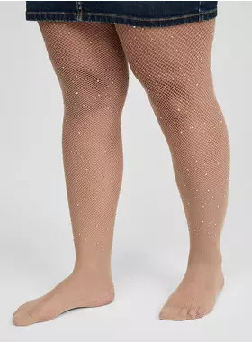 Rhinestone Fishnet Tight | Torrid (US & Canada)