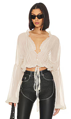 SNDYS Bali Top in Cream from Revolve.com | Revolve Clothing (Global)