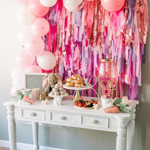 Plastic Streamer Fringe Wall Backdrop One Piece | Etsy | Etsy (US)