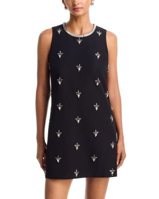 Aqua Crystal Embellished Mini Dress - Exclusive | Bloomingdale's (US)
