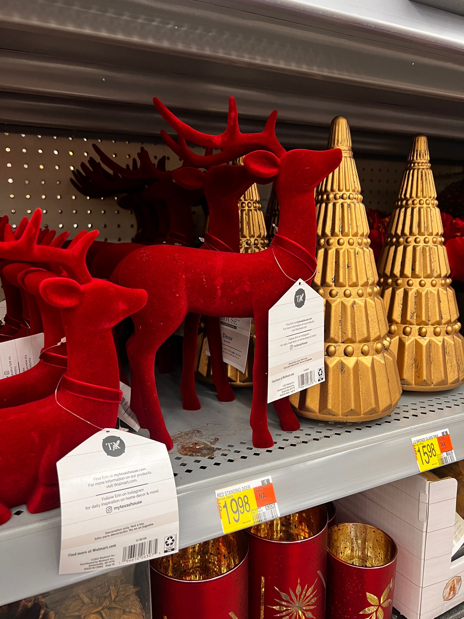 Loving these red velvet reindeer and gorgeous gold Christmas tree available at @walmart

#LTKSeasonal #LTKhome #LTKHoliday