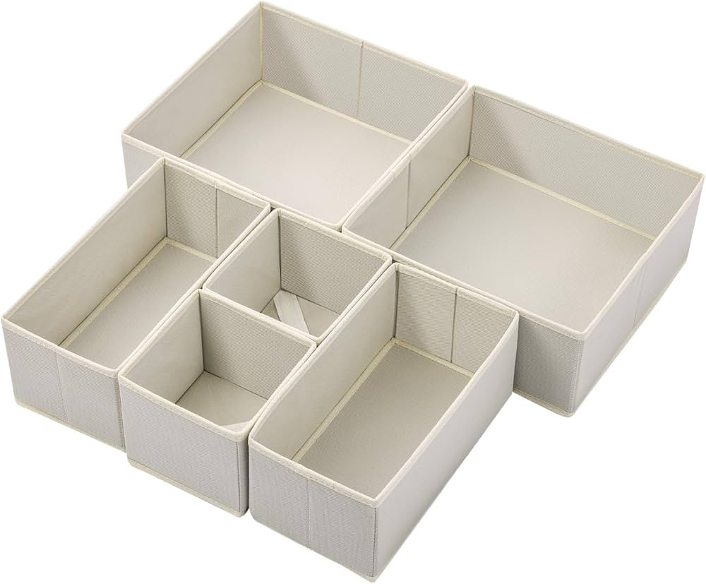 Stero 6 Pack Drawer Organizers for Clothing, Dresser Drawer Organizer Clothes, Fabric Foldable Cl... | Amazon (US)