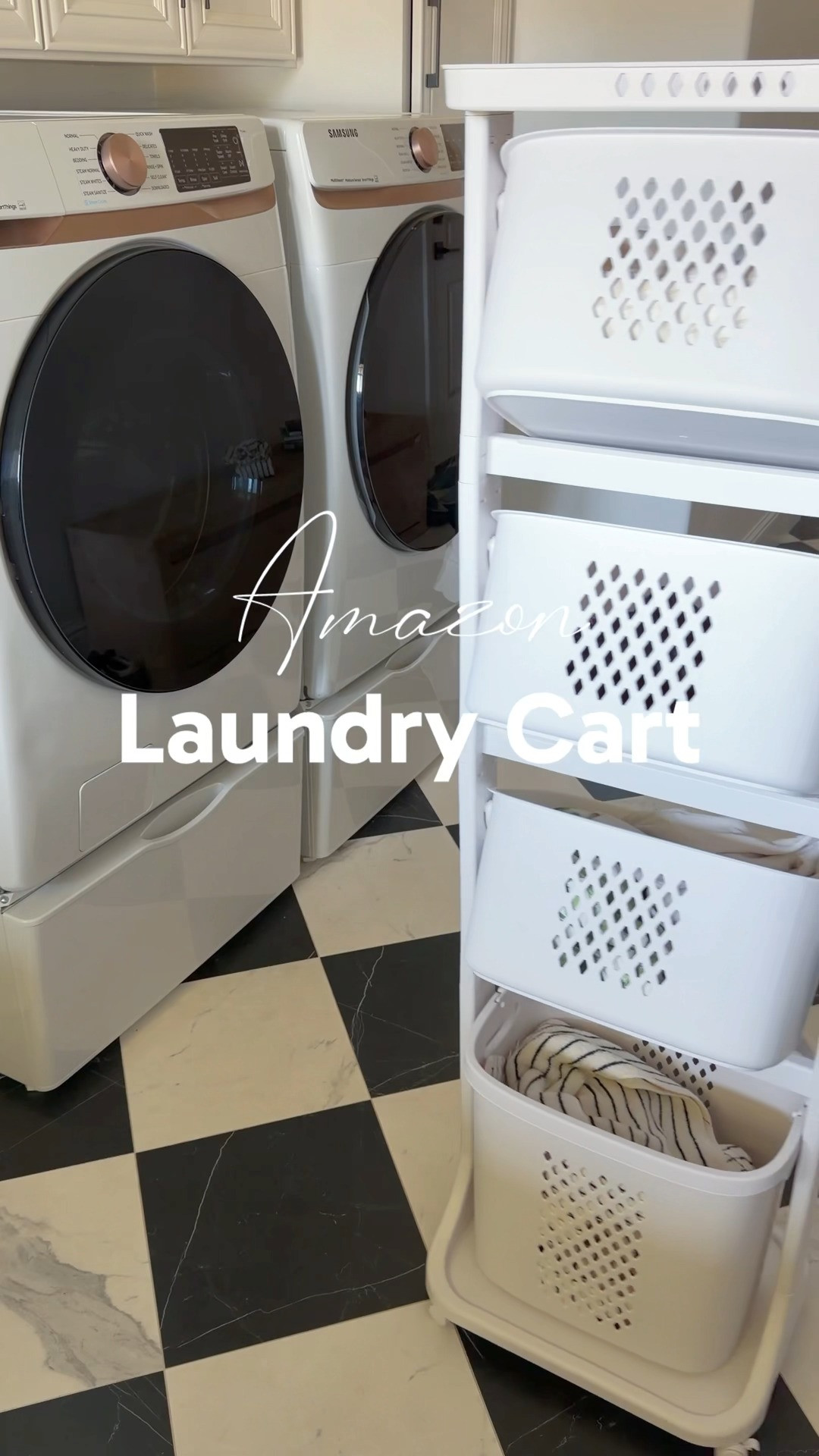 Make laundry day feel a little more organized with a stylish laundry cart that keeps clothes, towels, and essentials neatly contained. 🧺✨ Perfect for adding extra storage without taking up too much space, it’s a smart laundry room idea that keeps everything easy to sort, move, and put away. Functional, practical, and cute enough to leave on display. 

 #LTKHome