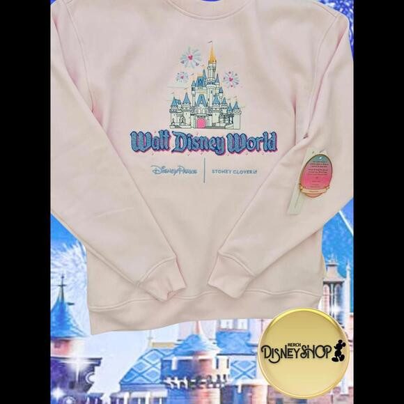 Walt Disney World Cinderella Castle Sweatshirt Stoney Clover Lane Pink M | Poshmark