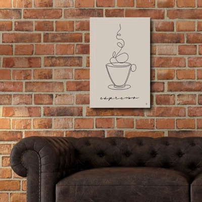 Epic Art 'Cafe Espresso' By Sarah Adams, Acrylic G " Cafe Espresso " by Sarah Adams | Wayfair Professional