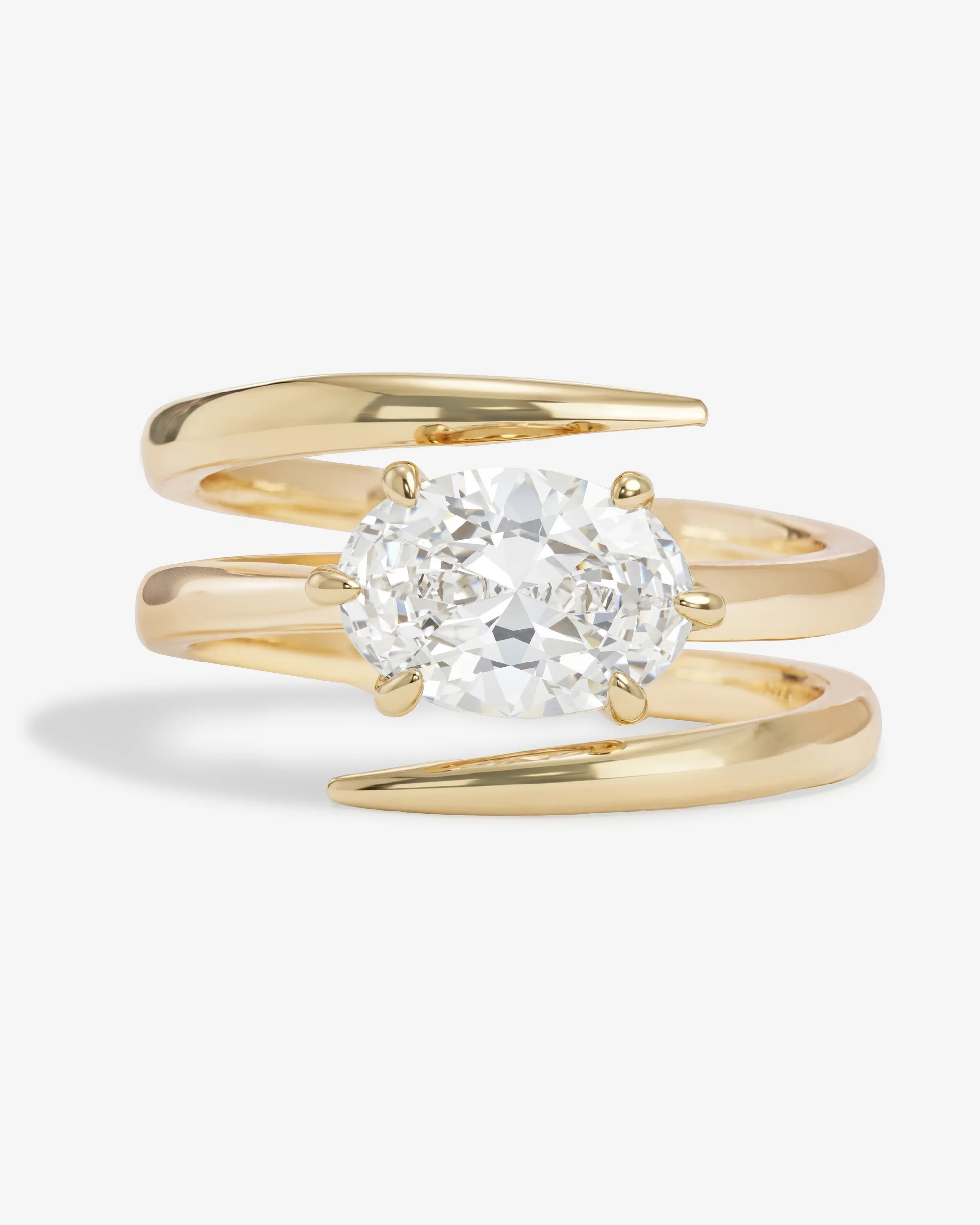 She's On Point Lasso Ring - Gold|White Diamondettes | Melinda Maria Jewelry