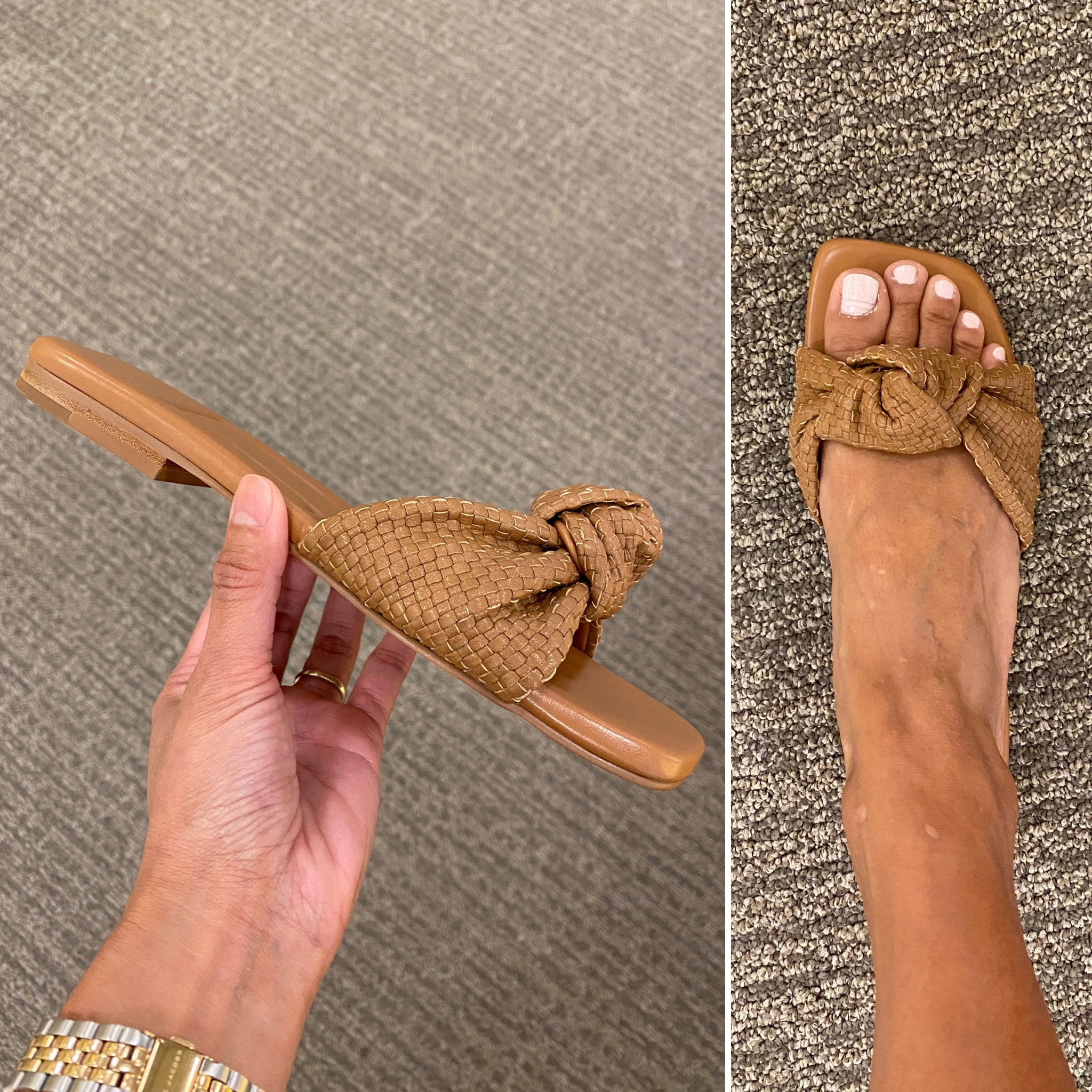 Slide sandals. Woven sandals. Summer vacation  

#LTKshoecrush #LTKsalealert #LTKunder100