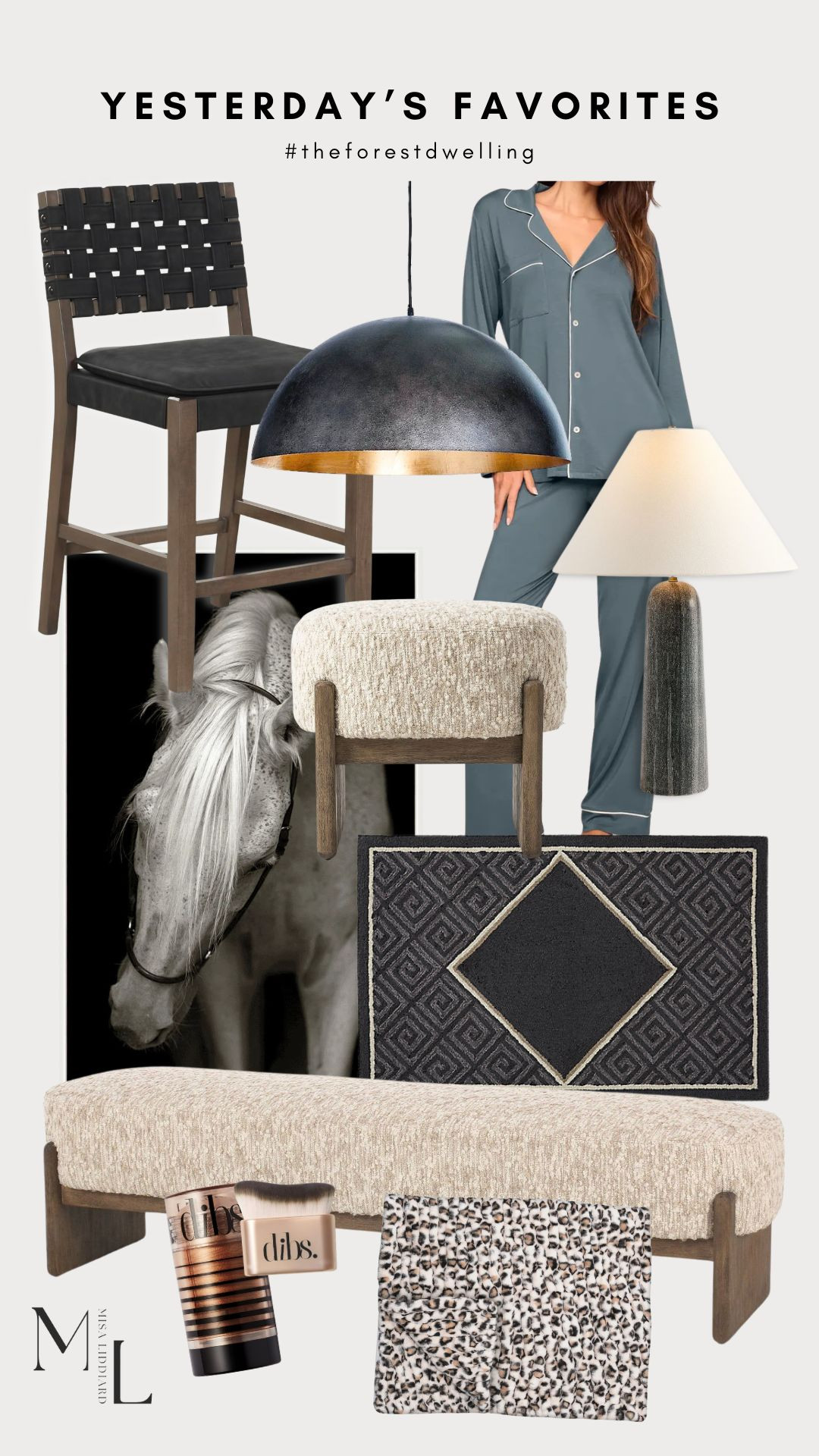 Sharing yesterday's faves! This pajama set comes in so many cute colors. These are the marble lamps we have on each night stand in the primary bedroom. The Kirby bench and ottomans were one of my favorite purchases. I styled the ottomans under our hallway shelf and the bench at the end of our bed. Obsessed! 

 #LTKdayinmylife #LTKHome