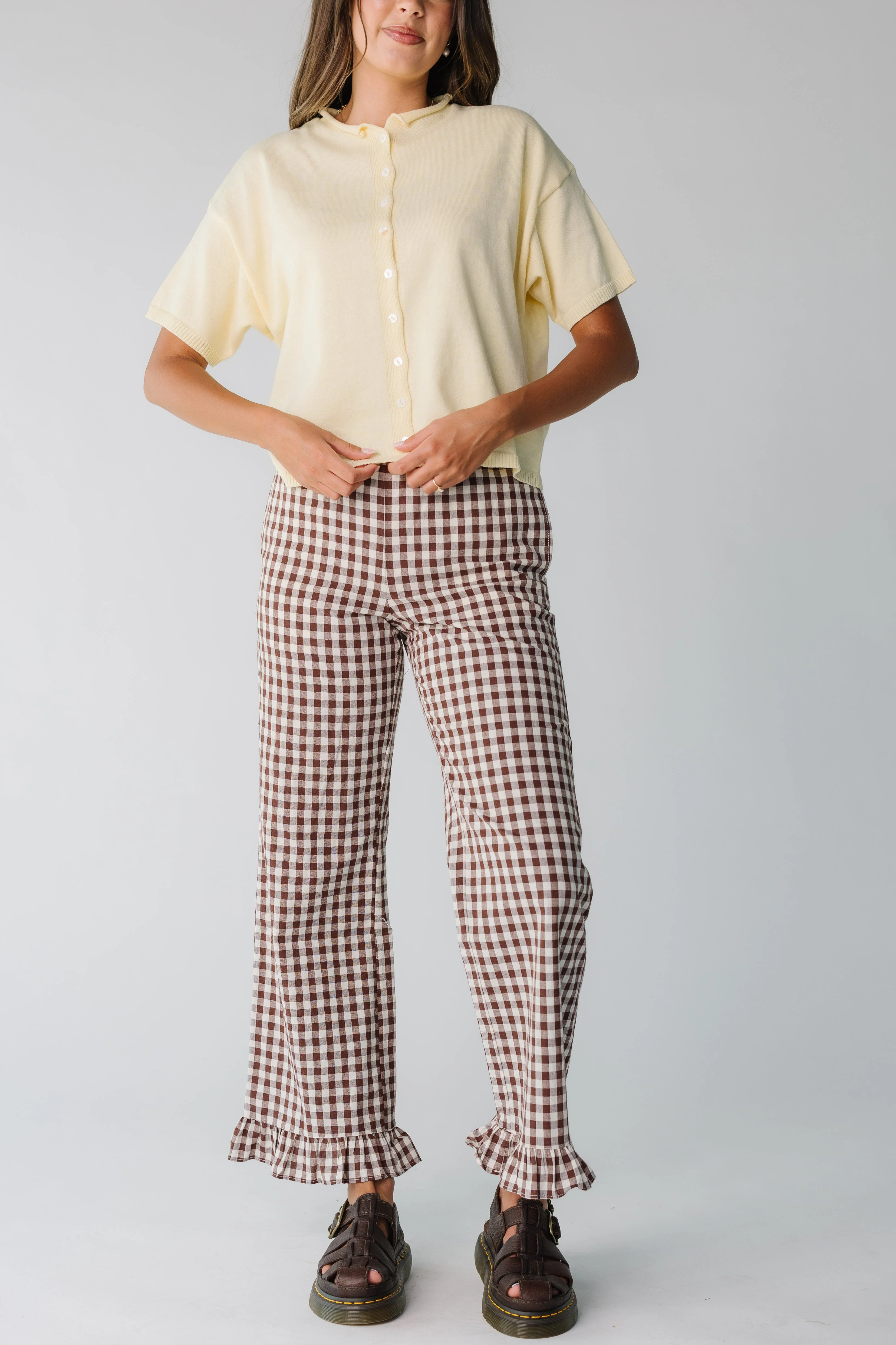 Gingham Checker Travel Pants | Called To Surf