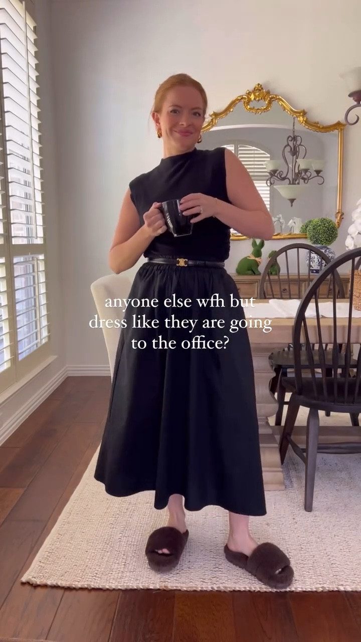 You should see my slipper collection😂 I love dressing up to work from home! Helps keep me motivated!

Work from home outfit, target find, target workwear, black skirt, office outfit, corporate style, what I wore today, work outfit idea, workwear inspiration

#LTKWorkwear #LTKStyleTip #LTKFindsUnder50