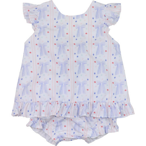 Stars, Stripes And Bows Diaper Set | Cecil and Lou