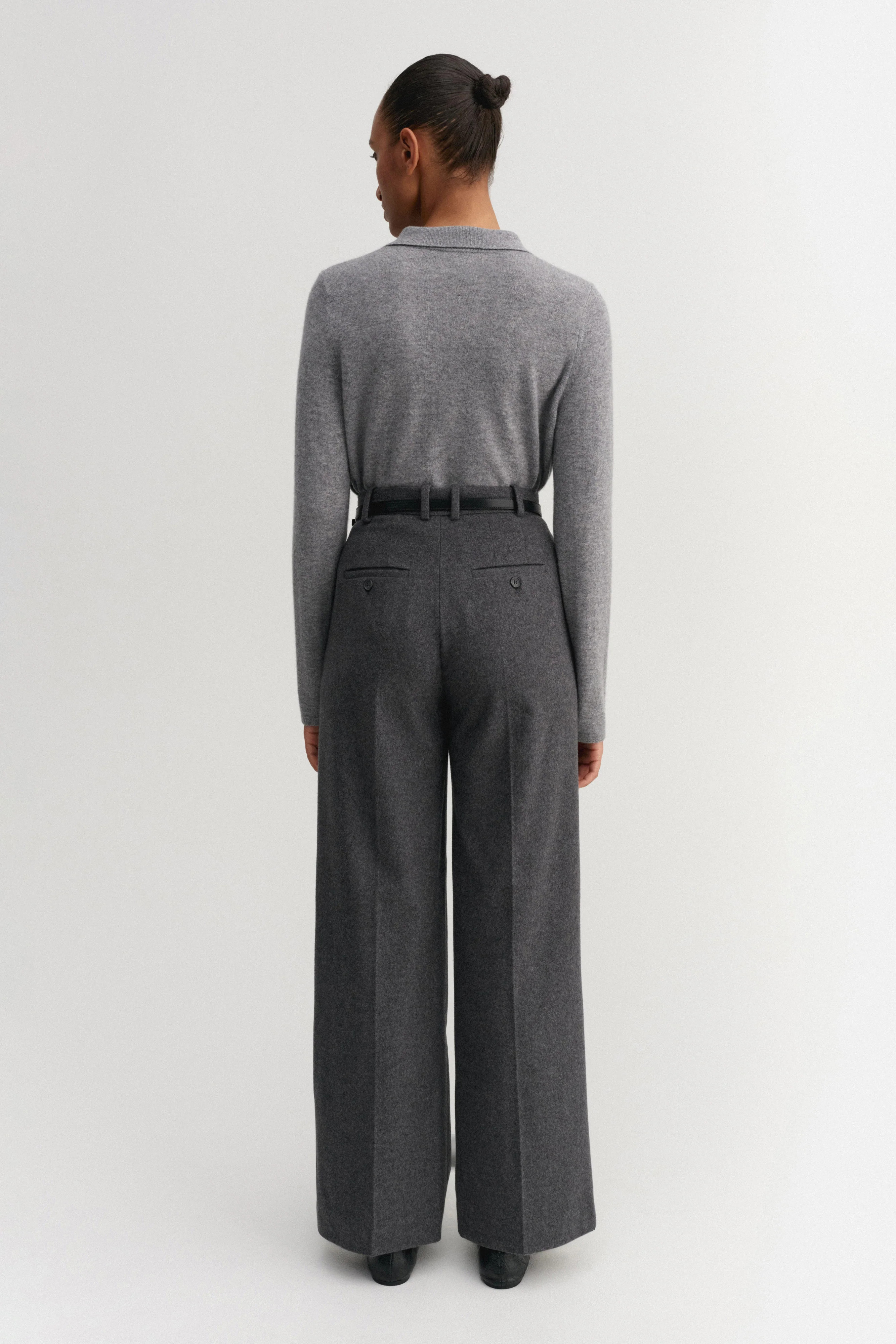 Minou Collar Sweater, grey | Almada Label