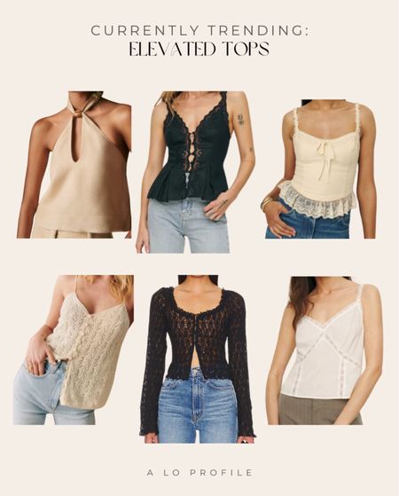 Trending tops for spring// crochet, lace style tops.
Your basics don't have to be boring. Make your look more interesting by adding texture! Loving these crochet moments right now

#LTKstyletip #LTKSeasonal