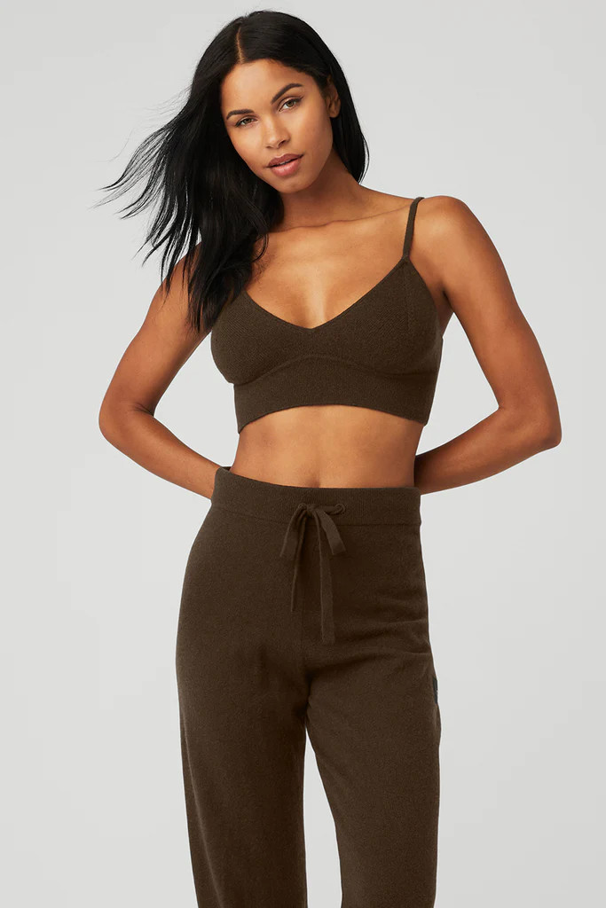 Cashmere Jet Set Bra | Alo Yoga (US)