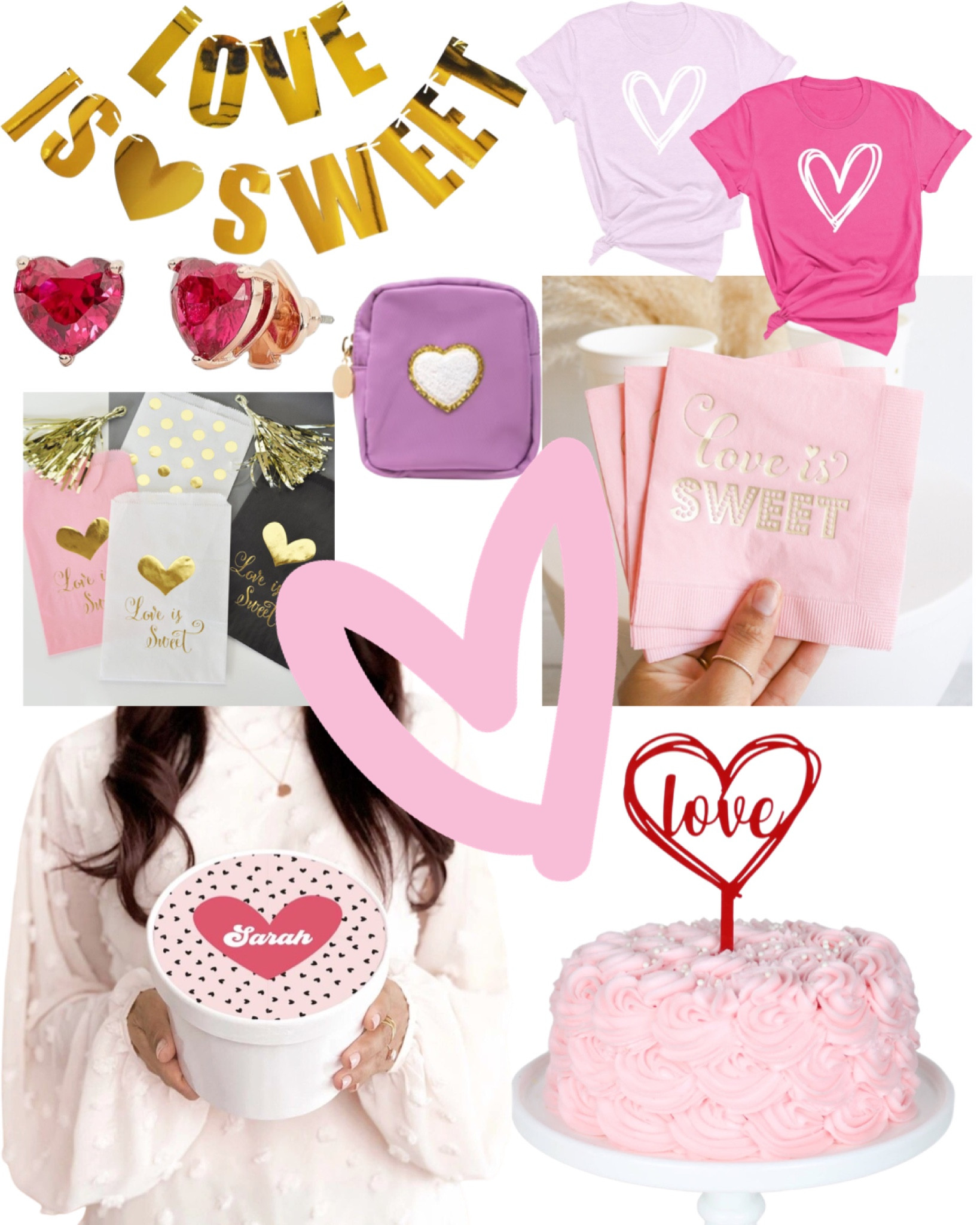 Love, heart, Valentine’s Day, bridal shower, bachelorette party essentials. 

#LTKFind #LTKSeasonal #LTKwedding