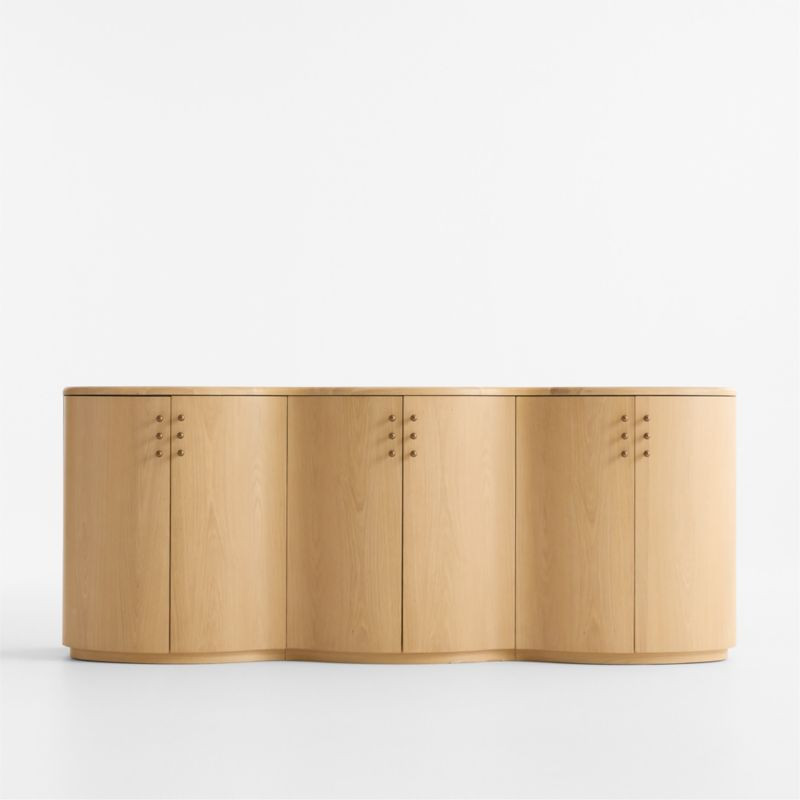 Legacy 80" Oak Wood Credenza by Venus Williams | Crate & Barrel